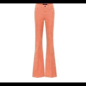 J Brand Valentina High-Rise Flare Corduroy Pants